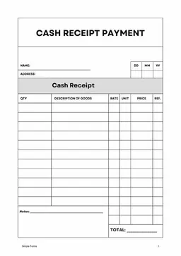 Massachusetts Cash Payment Acknowledgement with Transaction Details form preview