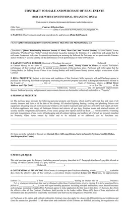 FSBO ARM Real Estate Sale and Purchase Contract form preview