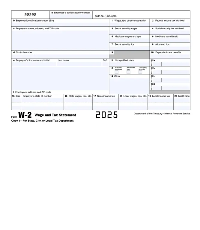 Get the most current W-2 – Wage and Tax Statement form now