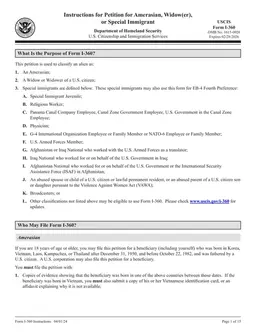 I-360 Essential Tool for Immigrant Legal Classification by USCIS form preview