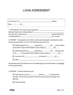 Loan Agreement - Drafting Contractual Terms Between Lender and Borrower form preview