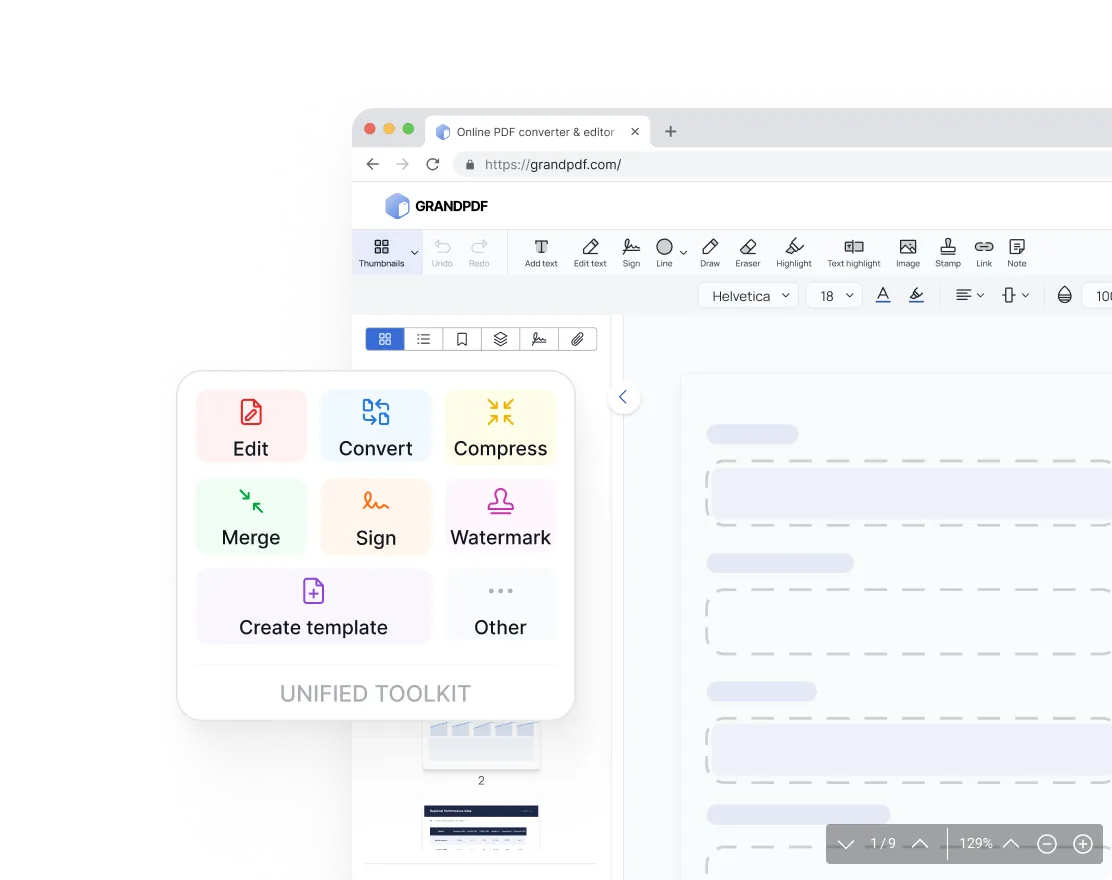 One workspace for all PDF tools