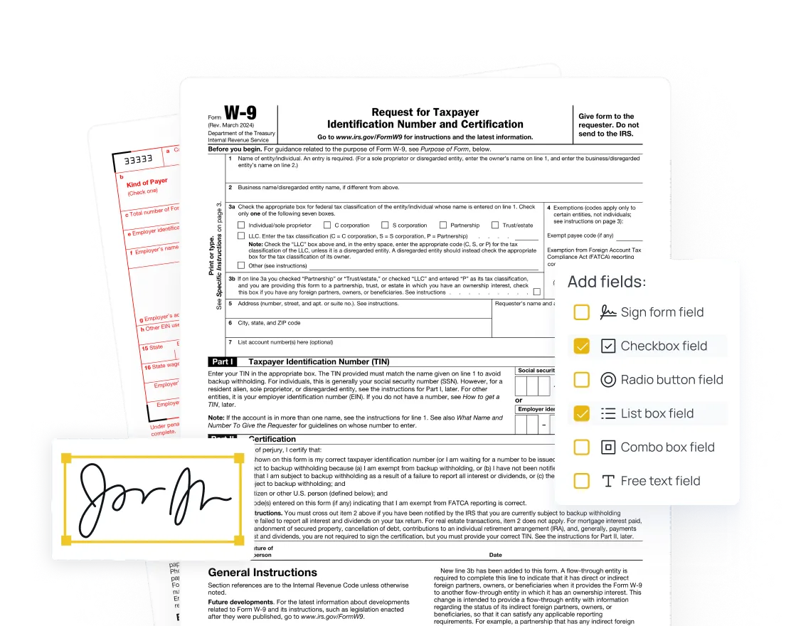 Simple signing and form-filling